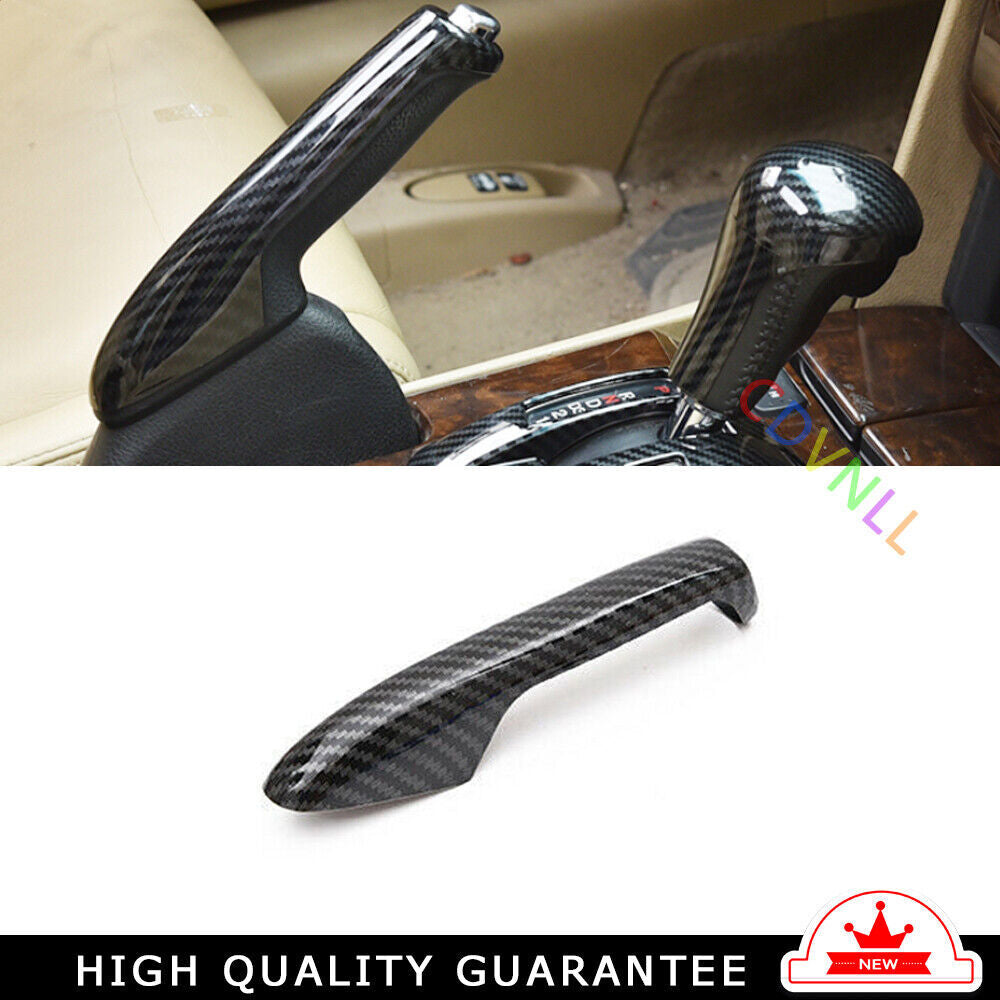 Middle Console Handbrake Set Cover for Honda Accord Crosstour 08-13 Carbon Fiber
