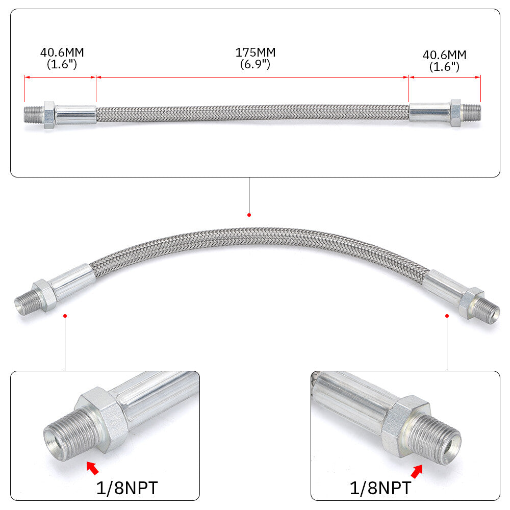LS Coolant Steam Port Crossover Hose Kit Throttle Body Bypass Tube For GM LS
