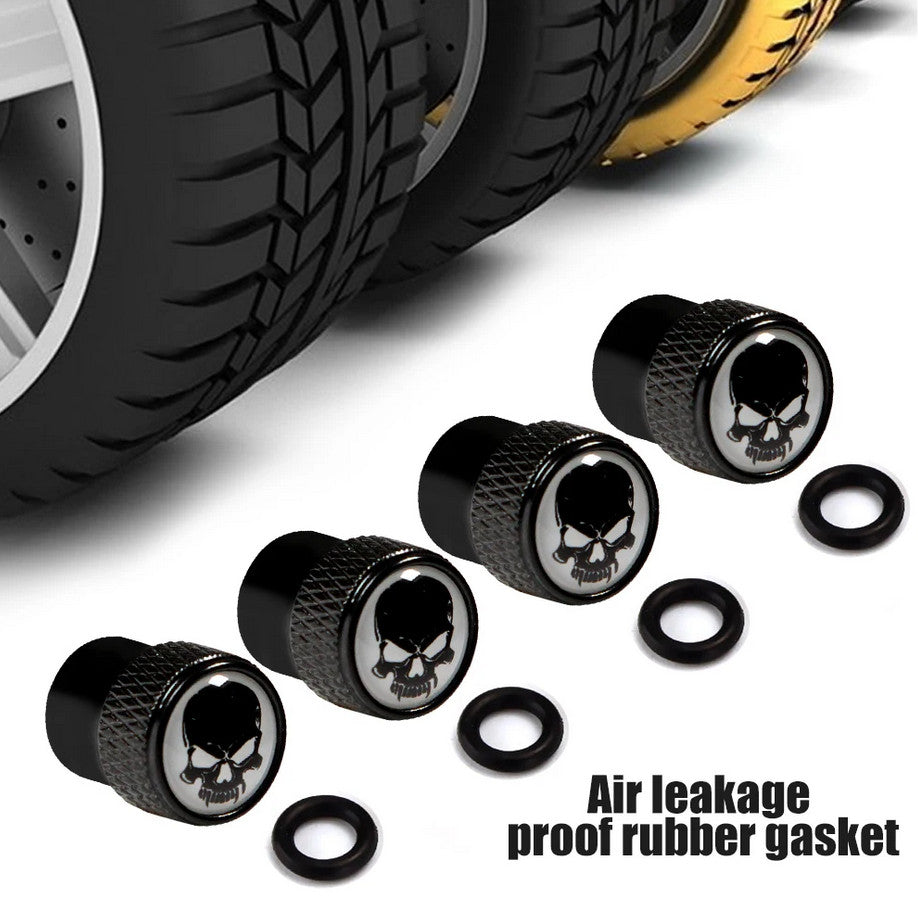 4-piece car tire valve cover rod air dust cover, sky blue, suitable for Jeep for Mini