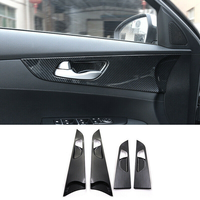 for Kia Forte 19-23 Carbon Fiber ABS Full Set Interior Decor Cover Kit Trim 18x