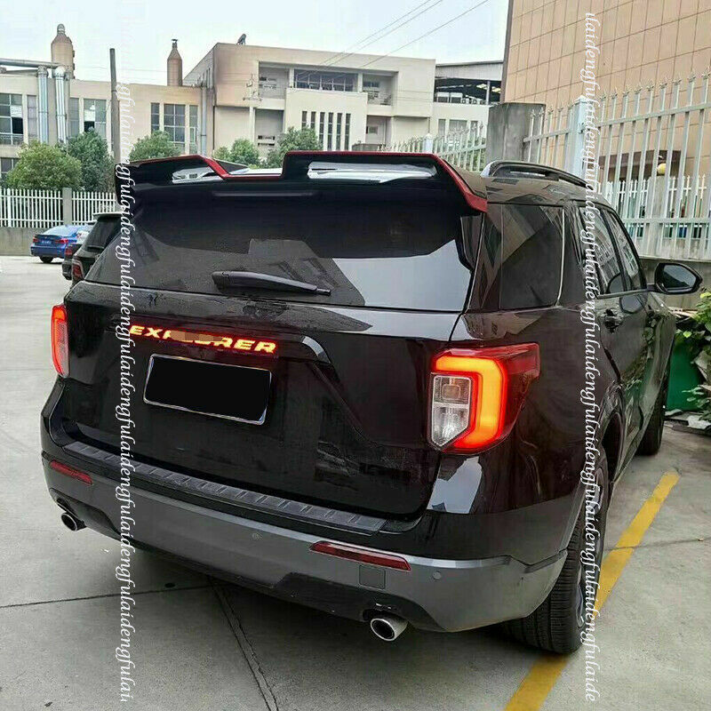 for Ford Explorer 20-2022 LED Badge Rear Trunk Tailgate Molding Trim Strip Cover