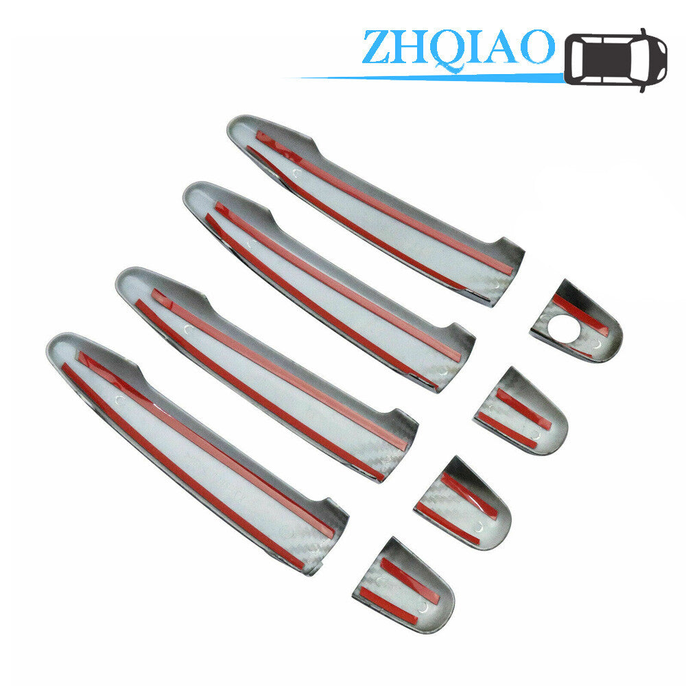 Carbon Fiber Style Door Handle Cover Trim Fit for Toyota for Scion XD 2007-2010
