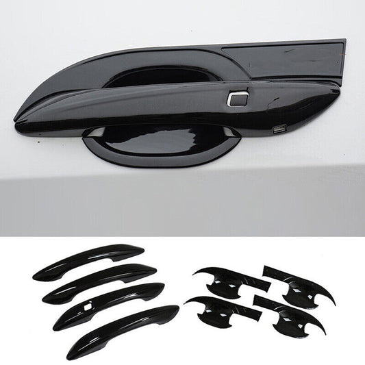for Hyundai for Elantra 21-23 Glossy Black Car Door Handle Cover+Cup Bowl Combo Trim