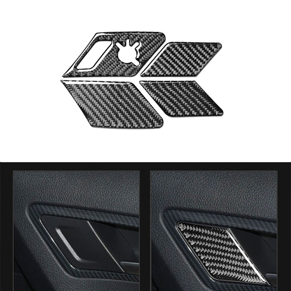 Carbon Fiber Door's Locker Switch Panel Trim Cover for VW for Golf 7 MK7 2014-2019