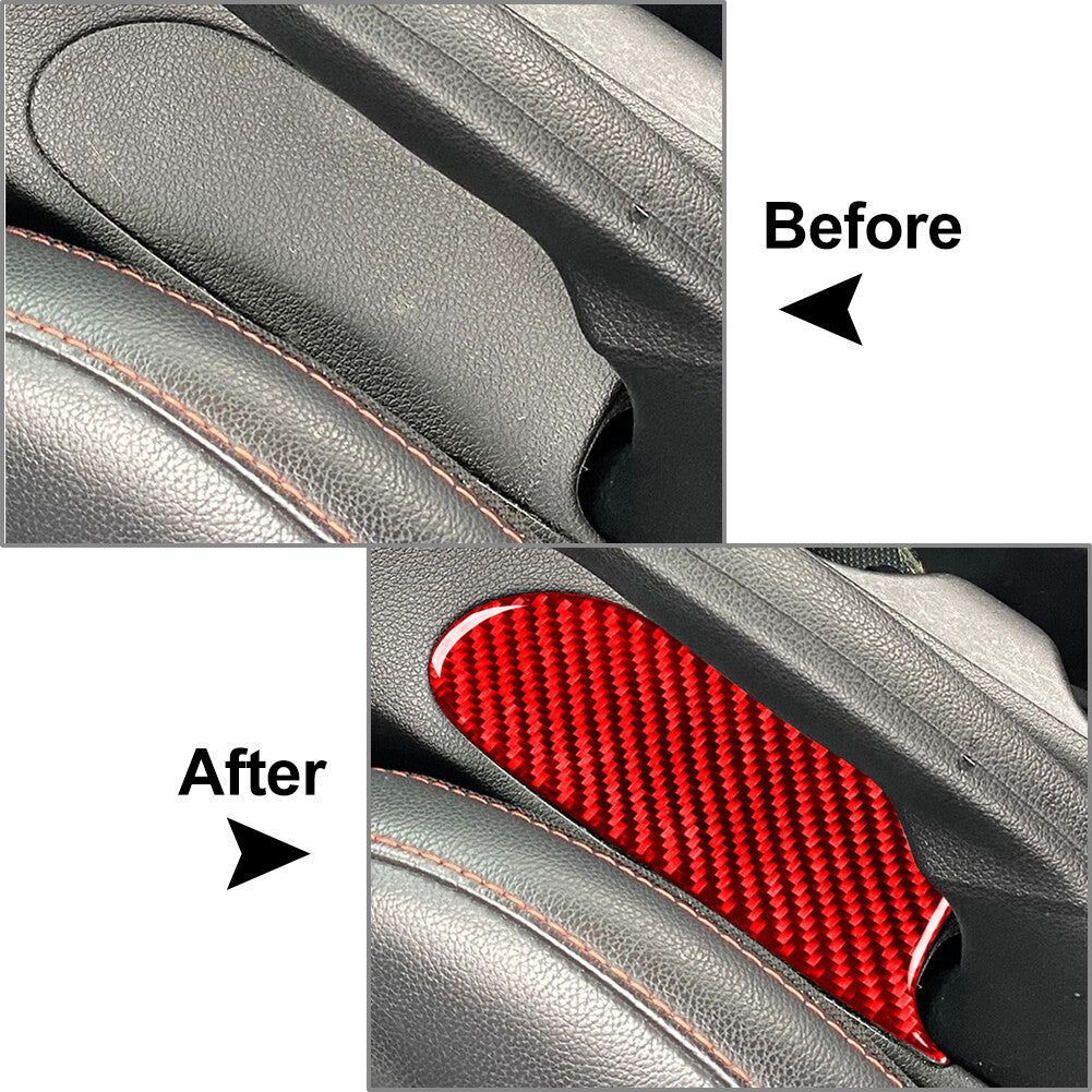 Carbon Fiber Handbrake Base Panel Cover Trim for Hyundai for Veloster JS N 2019-23