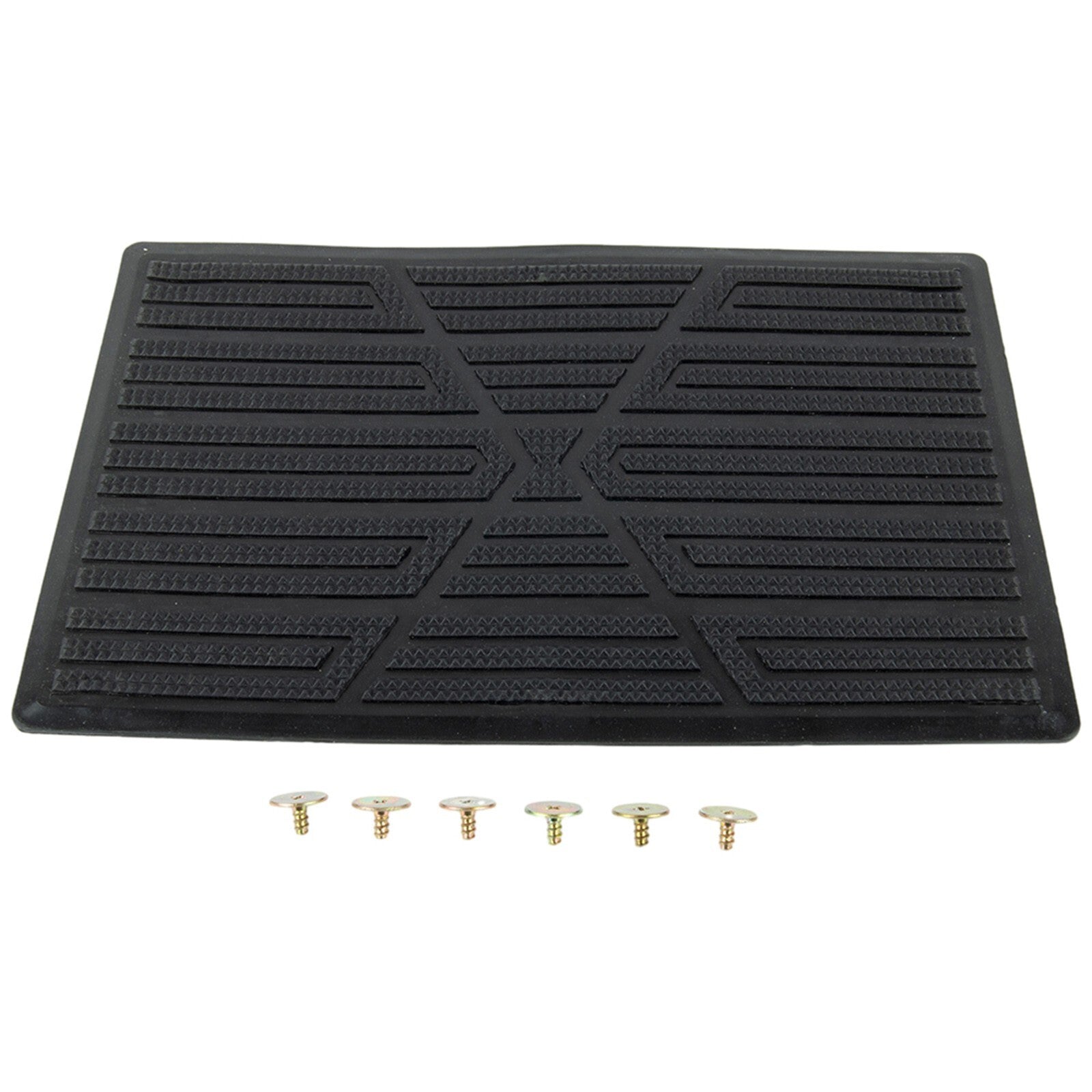 Black PVC car floor mats, heel pads, pedal covers, extra grip