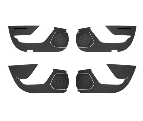 Carbon Fiber Inner Door Anti-Kick Anti-Dirty Pad for Toyota Highlander 2020-2023