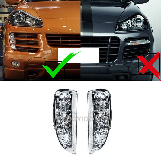1 Pair new DRL Front Bumper Driving Light for Porsche for Cayenne 2007-2010