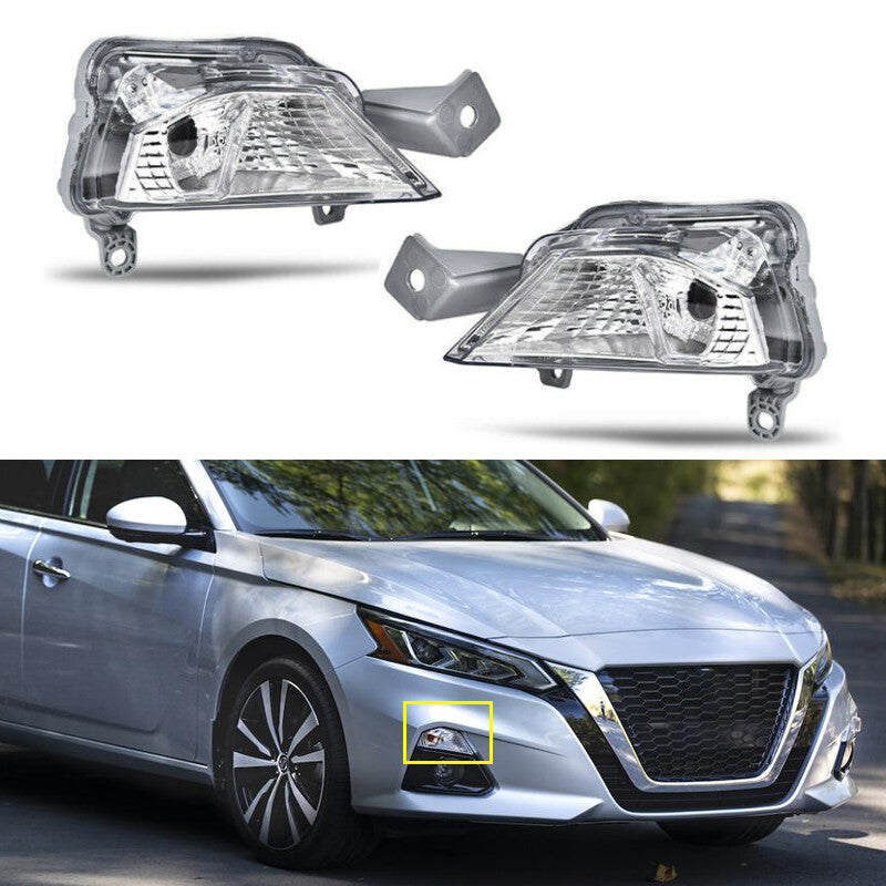 1 Pair New for Nissan Altima 2019-2021 Front Turn Signal Light Bumper Lamp Pair