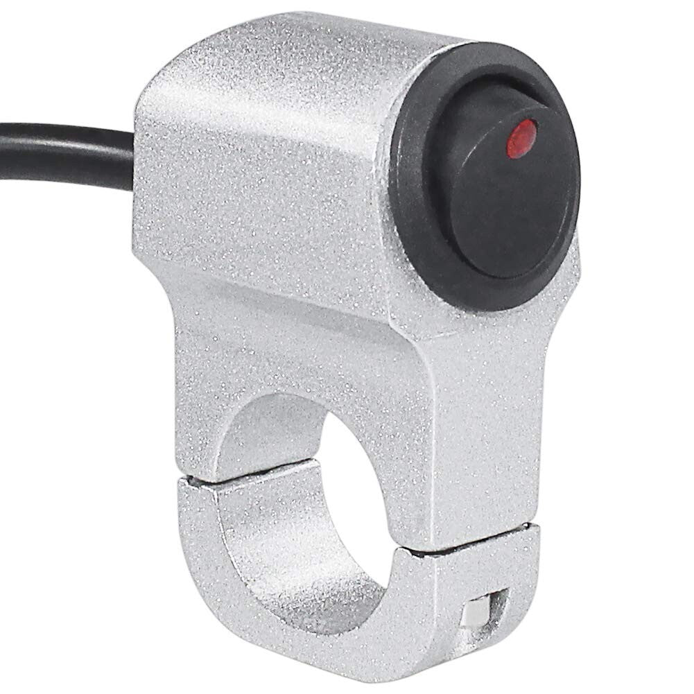 Motorcycle Headlight Brake Fog Light Handlebar Switch ON-OFF Button 12V 22cm