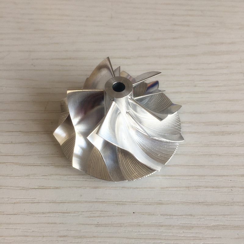 KP39 34.00/46.00 mm 5+5 Blade Performance Turbine Billet Compressor Wheel