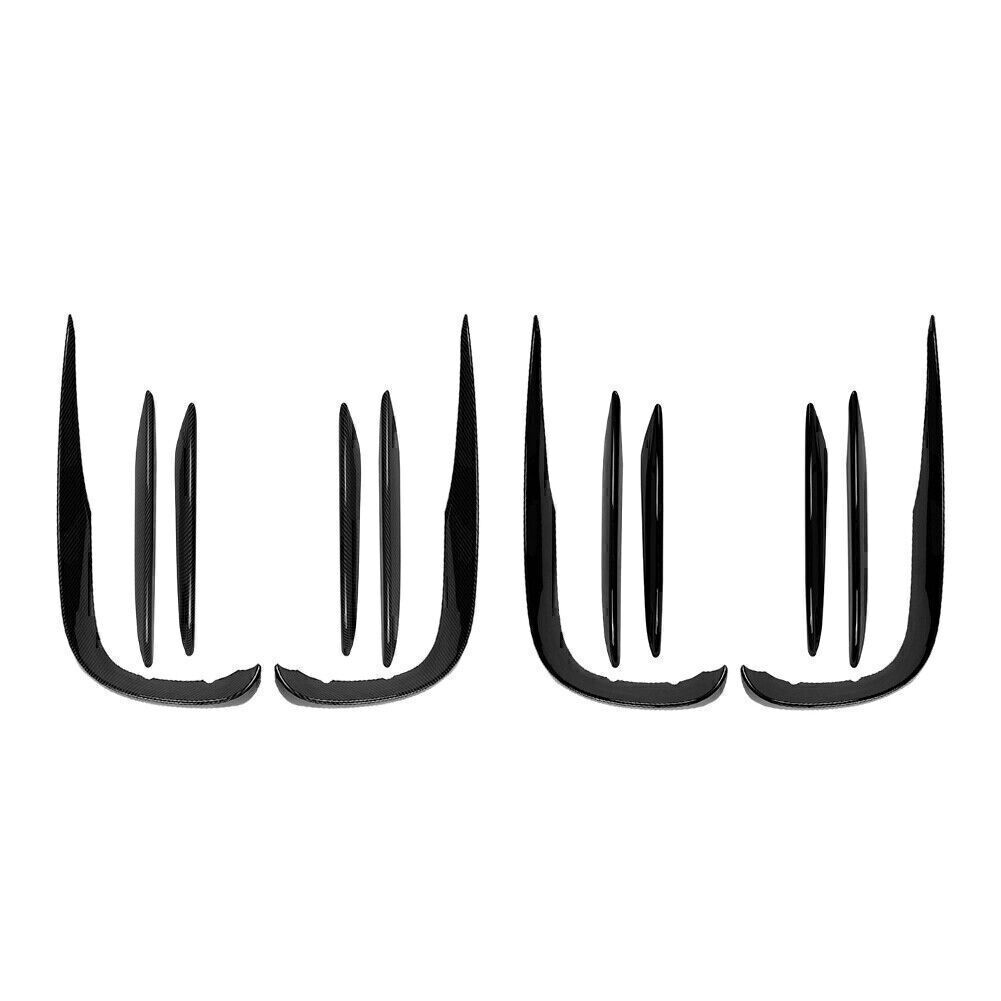 for Benz E-Class W213 Front Bumper Lip Splitter Spoiler+Fog Light Cover Trim