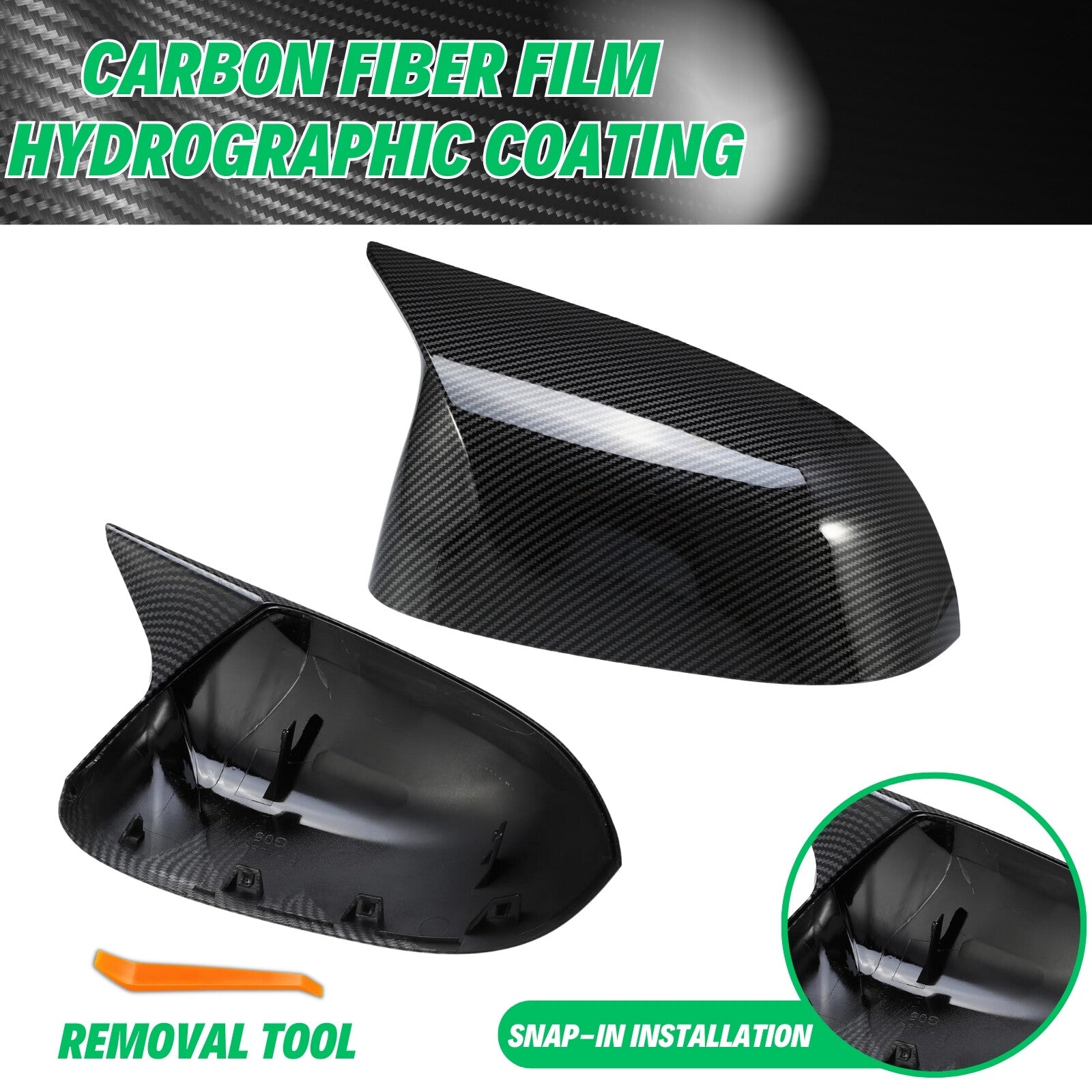 Two carbon fiber M-type mirror protective covers suitable for BMW X3 X4 X5 X6 X7 G01 G03 G05 G06