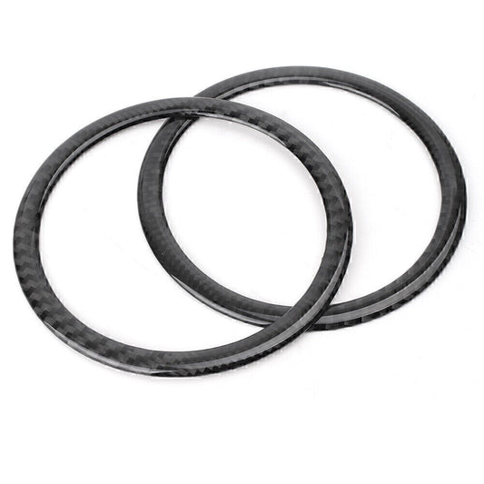 Carbon fiber door speaker loudspeaker cover sticker decoration suitable for BMW E90 3 Series E84 X1