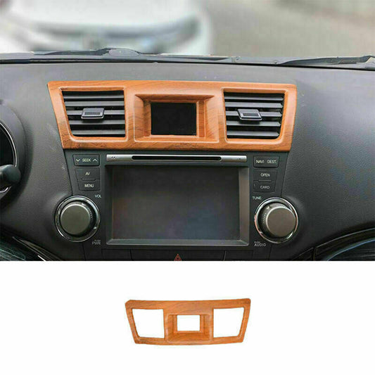 Wood Grain Dashboard Air Vent Outlet Cover Trim for Toyota Highlander 2008-2013