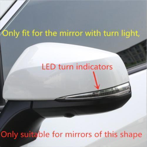 for Toyota RAV4 19-2023 Carbon Fiber Side Rearview Mirror Moulding Cover Trim 6X