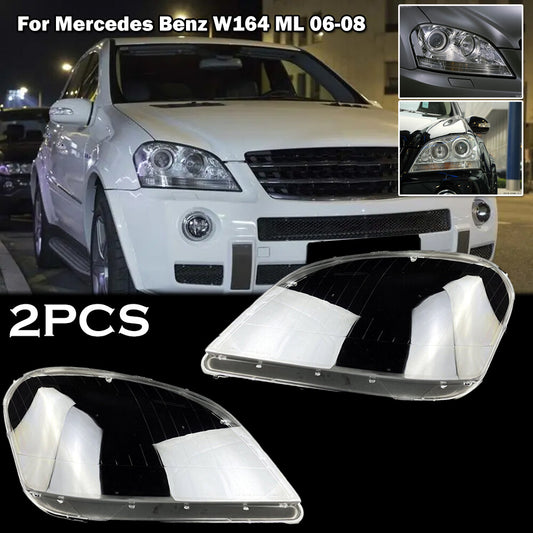 A pair of headlight lens covers for Mercedes-Benz 06-08 W164 ML350 2006-2008