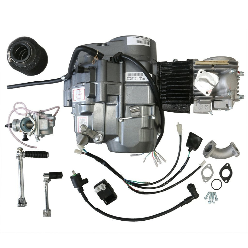 for Lifan 140CC engine motor + exhaust kit for CRF50 SSR 110cc 125cc Dirt bicycle CT70