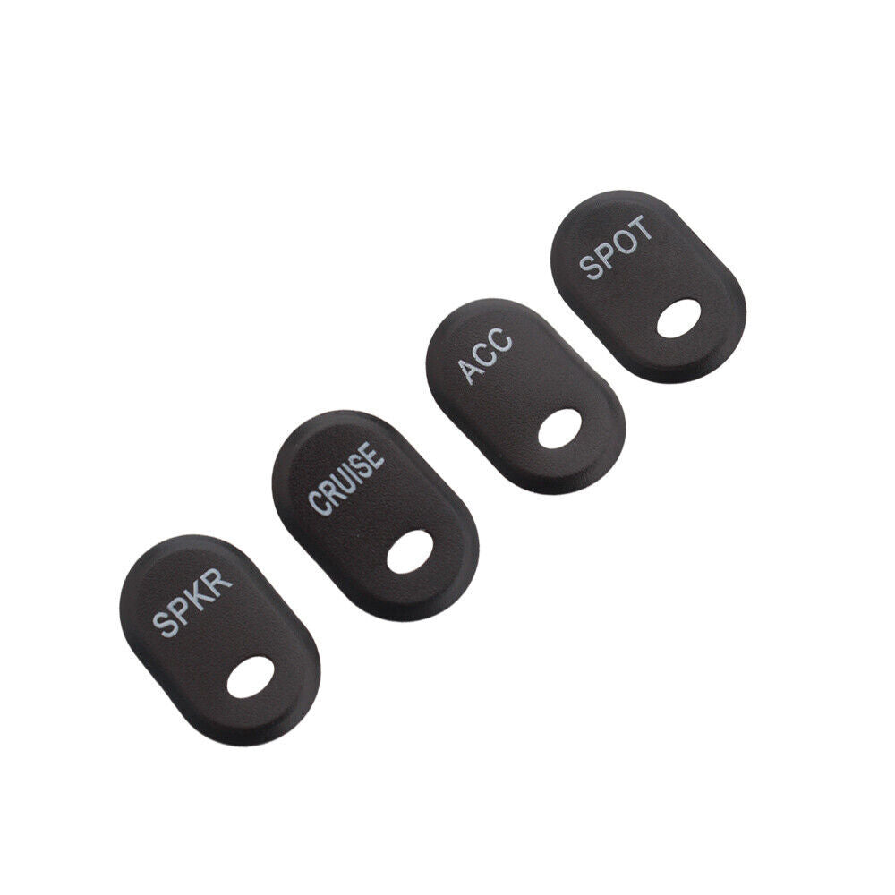 4x Black Brushed Panel Switch Cover for Harley Touring Electra Glide FLHTK 96-13