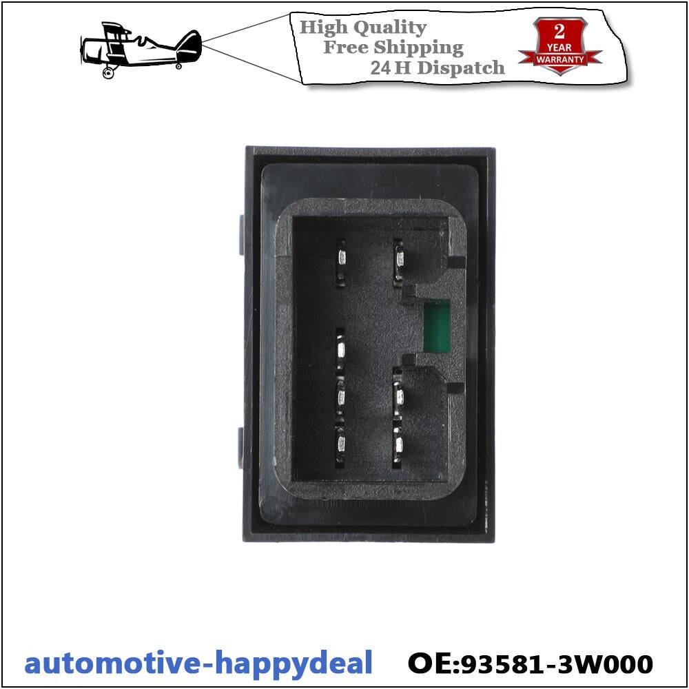 3X Car Window Switch Button Passenger Side for Kia Sportage 2010 - 2016