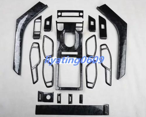 19-piece Black Wood Grain Interior Trim Kit for Range Rover Evoque 2012-2018