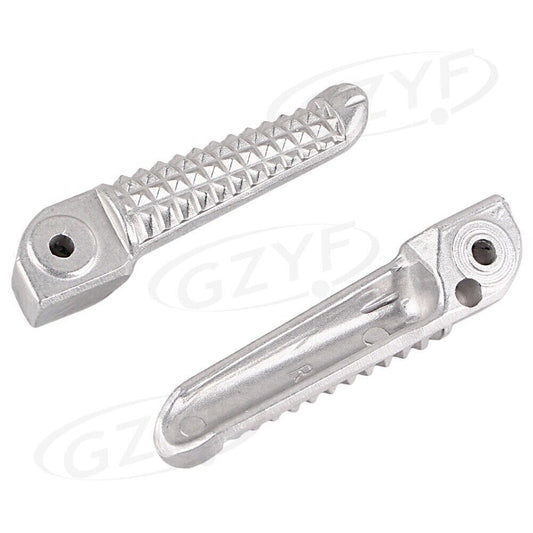 Silver Rear Passenger Foot Pegs Footrestsfor Yamaha YZF R1 2002-2012 R6 2003-11