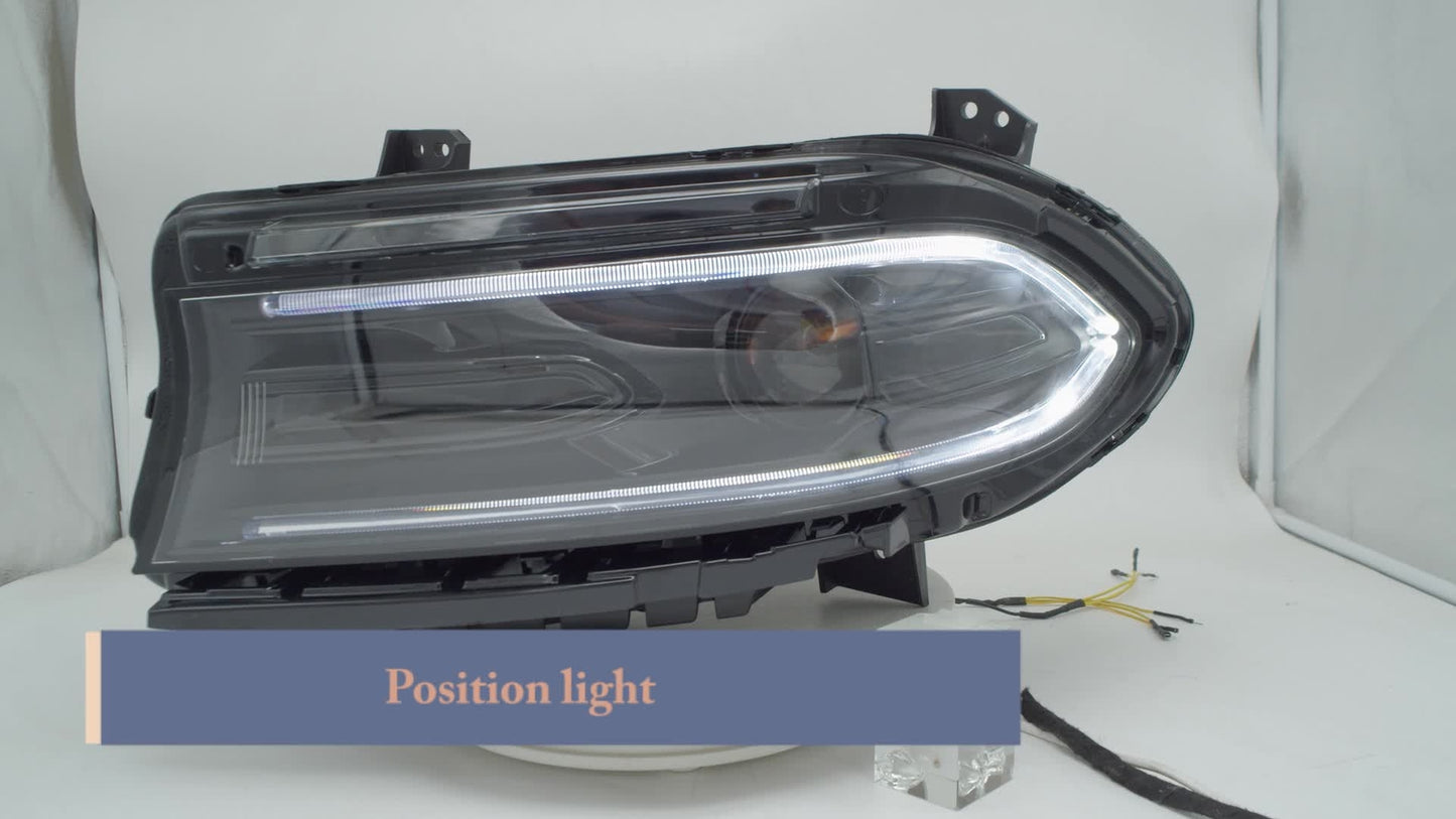 For 2022-2023 for Dodge Charger Halogen Projector Headlight Headlamp Passenger Right