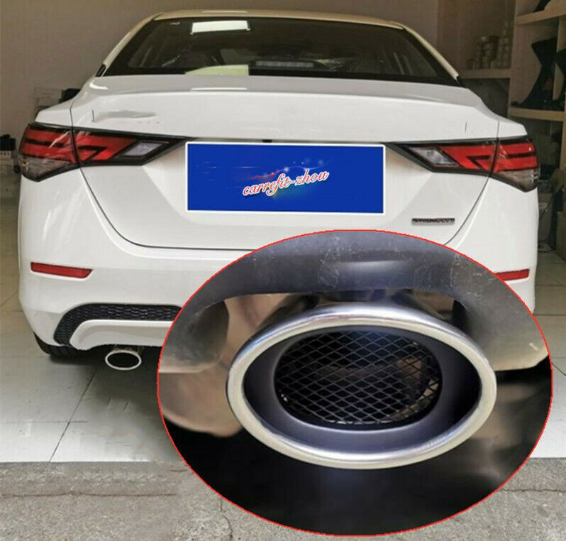 for Nissan Sentra S SV 2020-2022 Chrome Exhaust Muffler Tail Pipe Tip Tailpipe