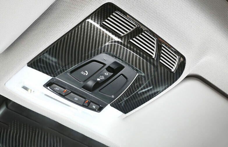 for BMW 3 4 Series GT 2014-2018 Carbon Fiber Roof Reading Light Frame Decor Trim