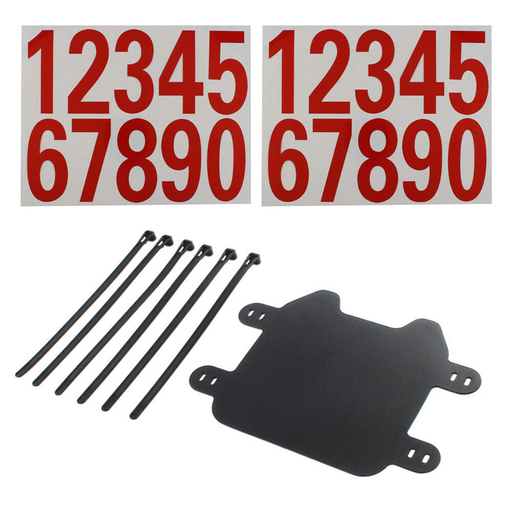 Front Number Plate W/ Red Sticker For Sur-Ron Light Bee Electric Off-road