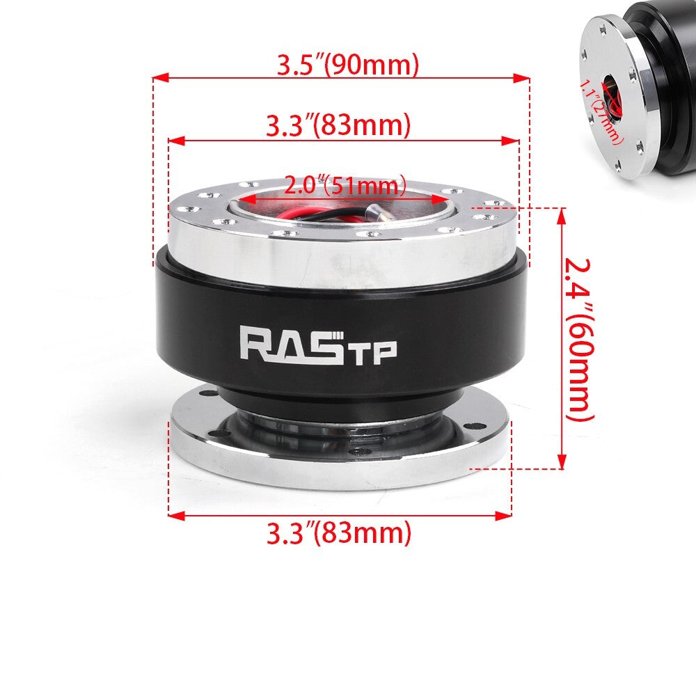 For 96-00 for Honda for Civic EK Short Hub Adapter+Suede Steering Wheel+Quick Release
