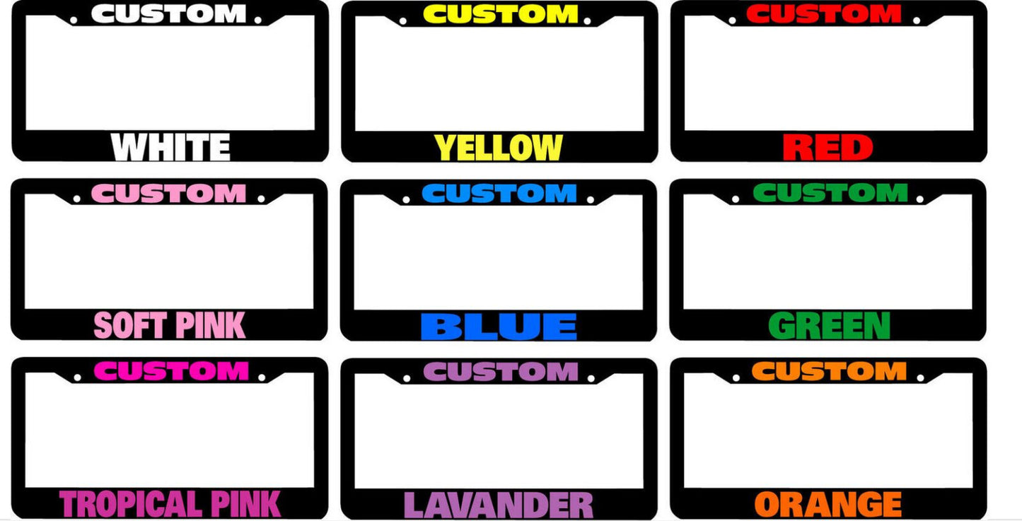 piece car license plate frame cover rear boot, 1 custom color for Mazda