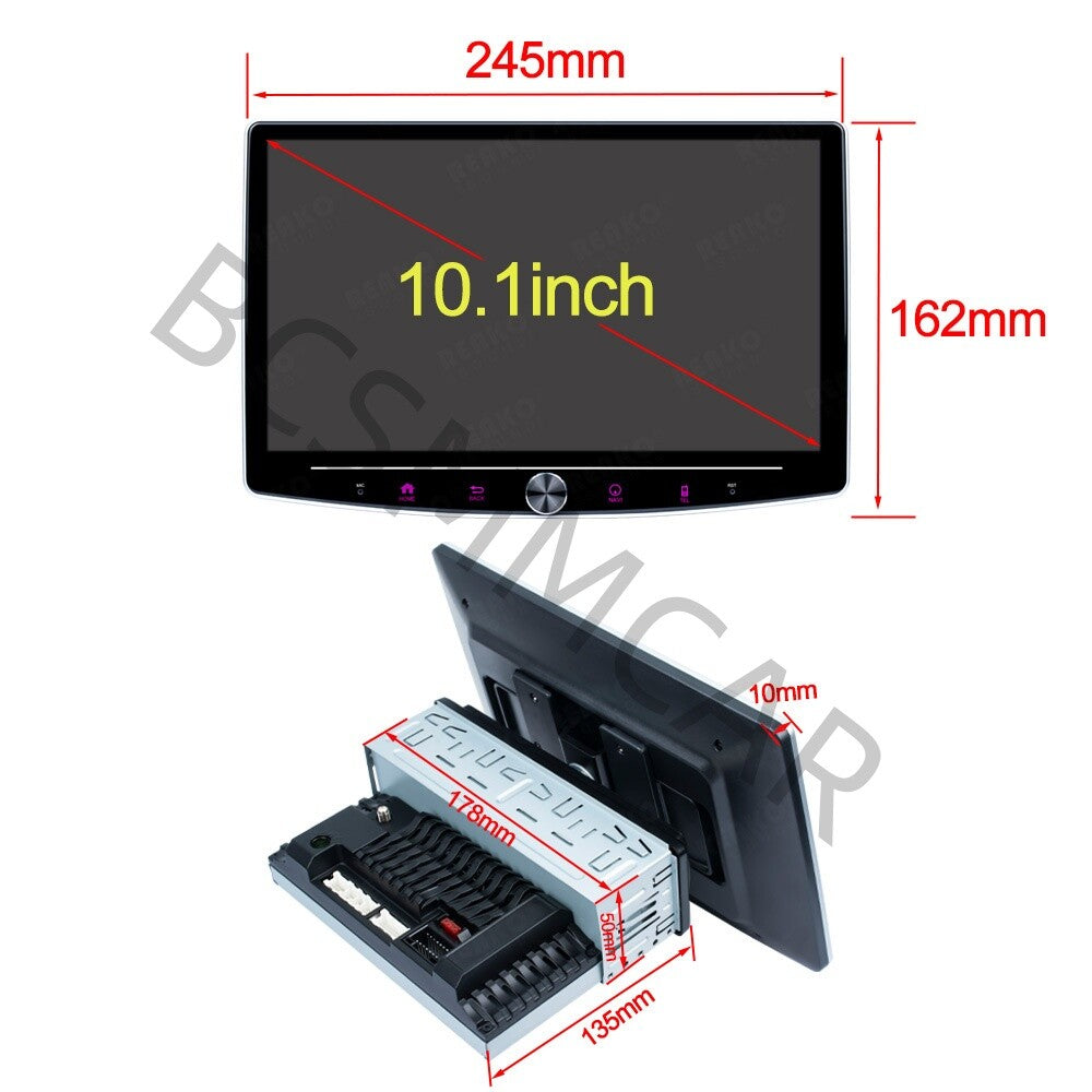 10IN Android 12 For Carplay Android Auto Car Radio Stereo GPS Wifi 1+32G Camera