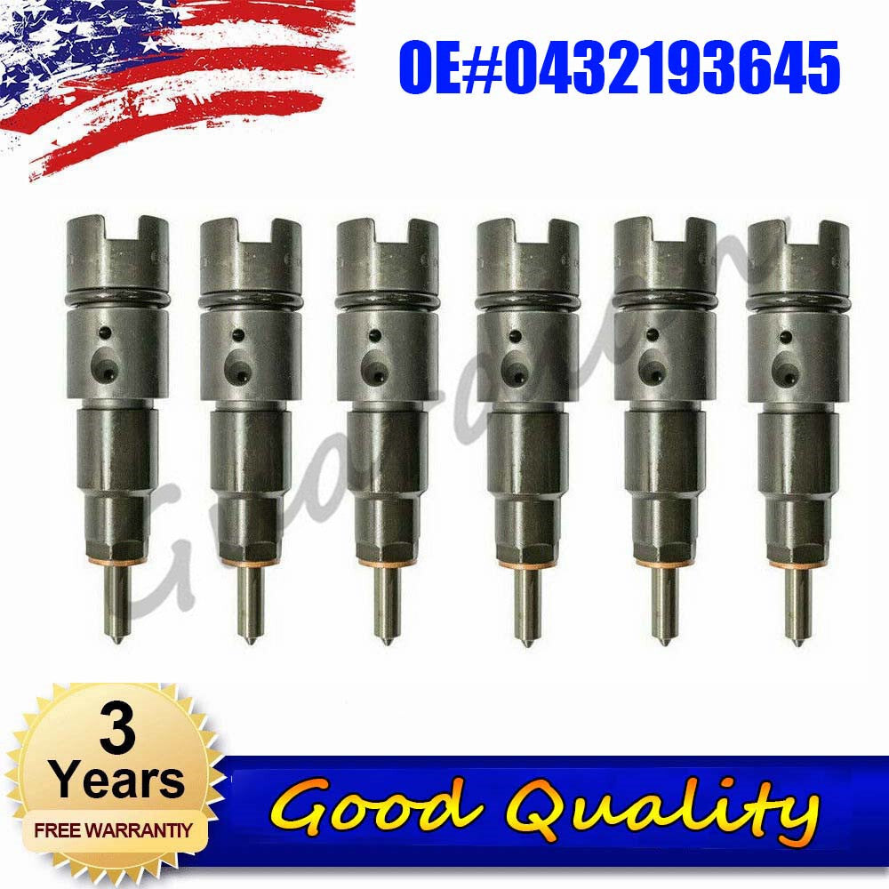 6-pack fuel injectors, 0432193645, new parts for replacement and repair of ISB 5.9L fuel injectors.