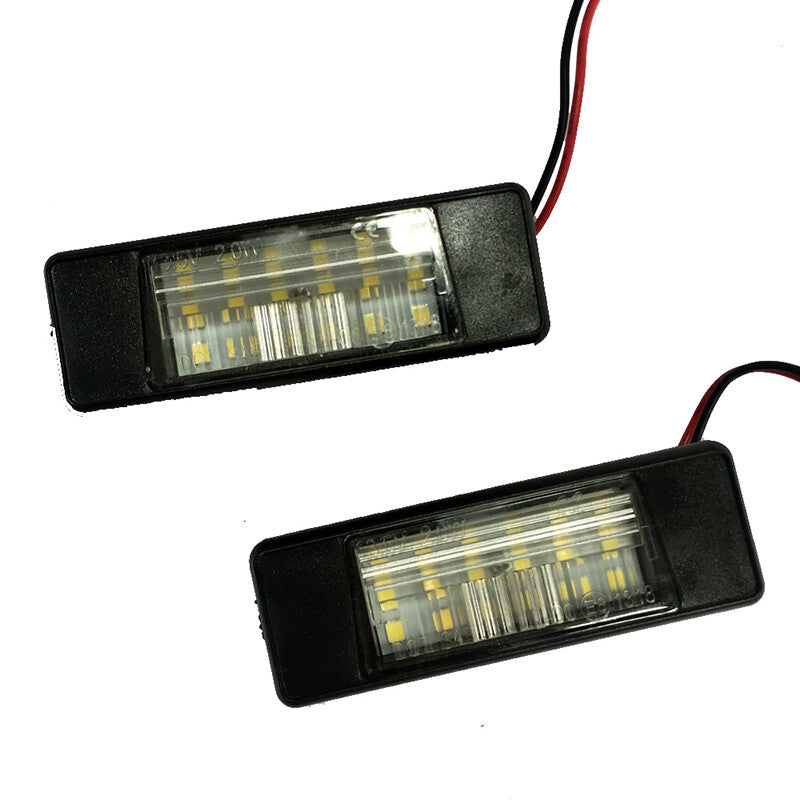2Car Error LED Number License Plate LED Light for NISSAN QASHQAI X-TRAIL