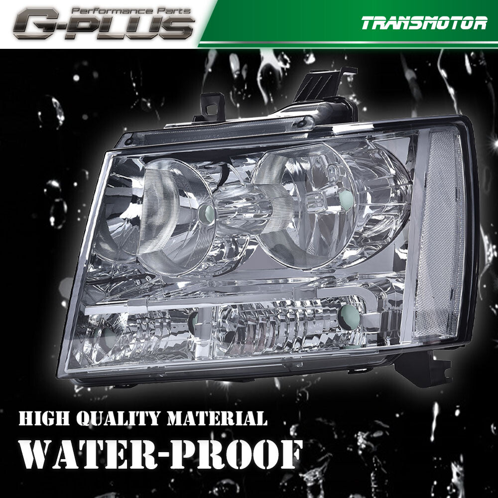 Suitable for 07-14 for Chevrolet Avalanche Tahoe Suburban with left + right smoke camera headlights.