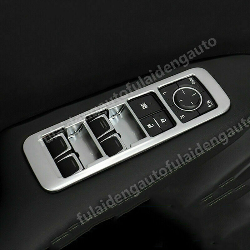 2P for Lexus RX350 RX450H 2016-2021 Silver Inner Window Switch Panel Cover Trim