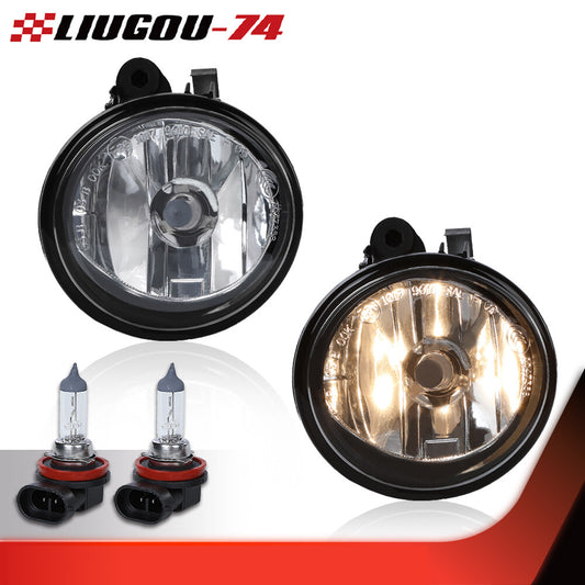 One pair of front bumper fog lights with bulbs suitable for BMW X6 E71 E72 LCI 2013-2015