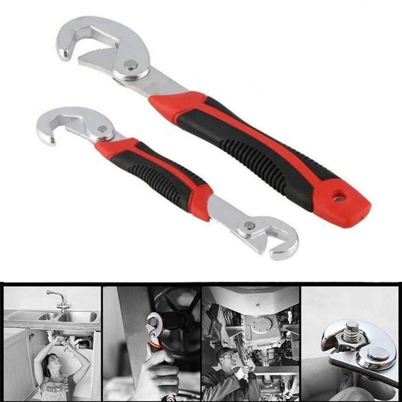 2Pcs Car Repair Hand Tool Multi-Function 9-32mm Wrench Spanner Adjustable Wrench