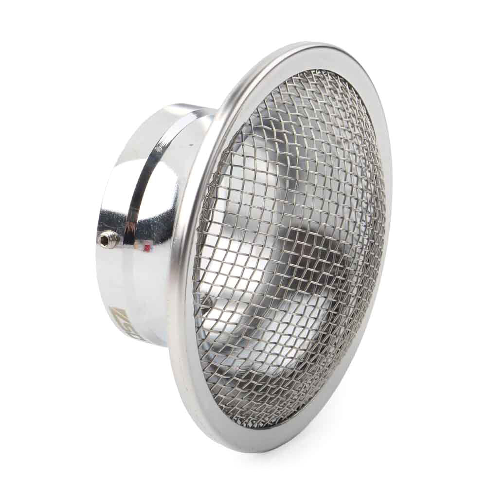Air Filter Cup With Strainer Fit Universal 32mm/34mm Motor Carburetor Silver