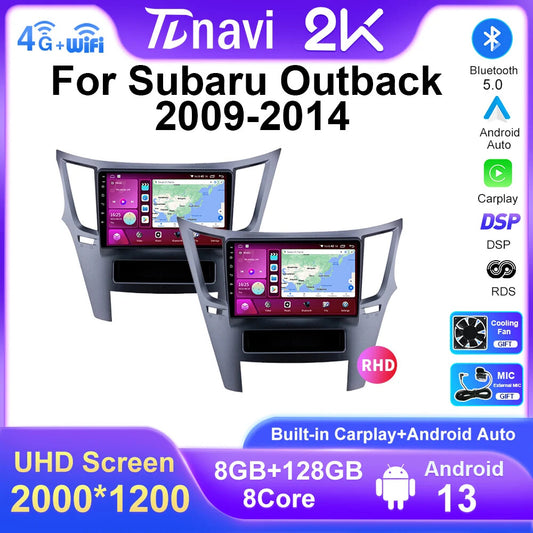 for Subaru Outback for Impreza Legacy 2009-2014 Android Car Radio Carplay GPS Screen