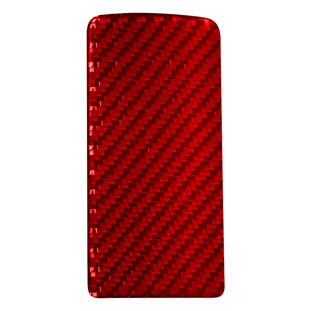 Red Carbon Fiber Interior Center Cuhplder Cover Trim for Toyota Hilux 2015-2021