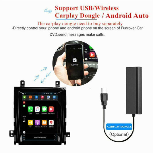 GPS For 2007-2014 for Cadillac for Escalade SLS 9.7 Vertical Android 10.1 Stereo Radio