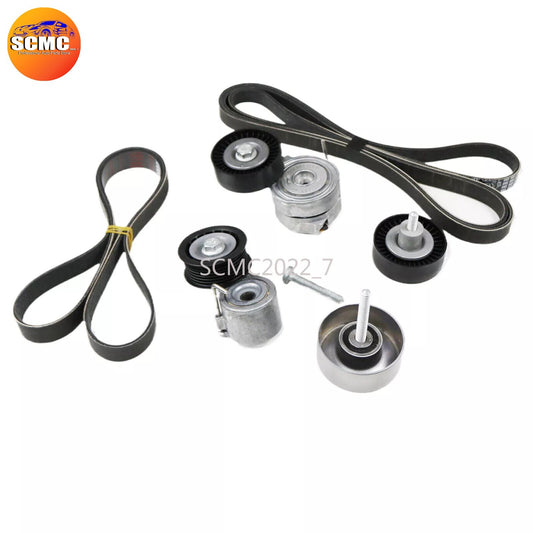 6PCS Belt Drive for AUDI Q7 for VW Touareg for Porsche 3.0T 06E903133AG 6PK2475 7PK1270