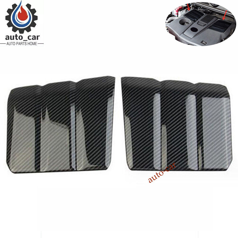 It is suitable for Toyota Tundra 2022-2024 carbon fiber engine hood cover trim F