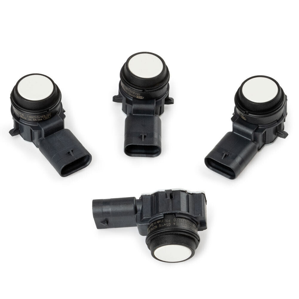 4-Piece Bumper PDC Parking Sensor Set 66209261587 for BMW F20 F22 F30 F31 F32, White