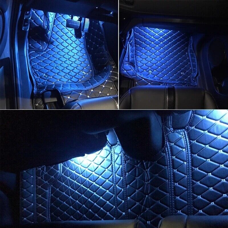 12V LED ambient lighting decorative lights, blue footlights suitable for Toyota for Camry 18-20