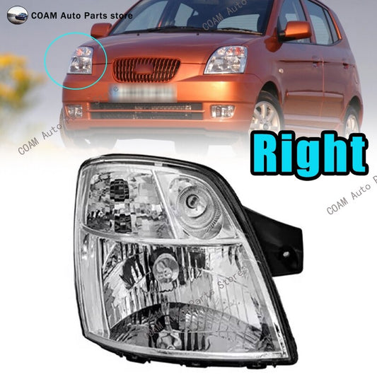Right for Kia Picanto 2004 - 2007 Headlights (DRL) and Driving Lights (Car Front Fog Lights)