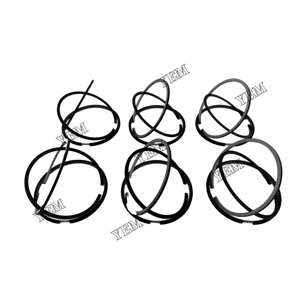6Cyl 6BB1 Cylinder Piston Ring for Isuzu Engine Rebuild Kit Aftermarket Parts
