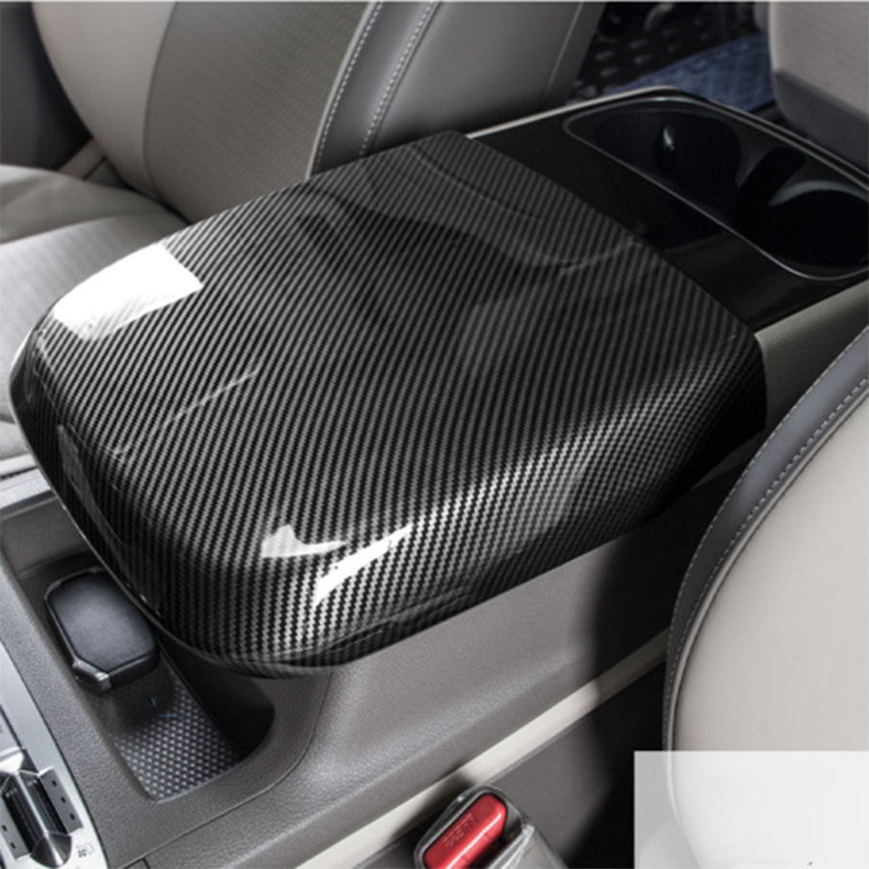 for Kia Carnival 2022-2023 Carbon Fiber Center Console Armrest Storage Box Cover